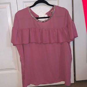 Juicy Couture “cashmere rose color “ Women’s  Size XXL short sleeve top